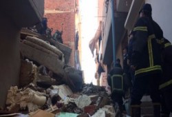 انهيار منزل من 3 طوابق فى نجع حمادى بقنا دون وقوع إصابات