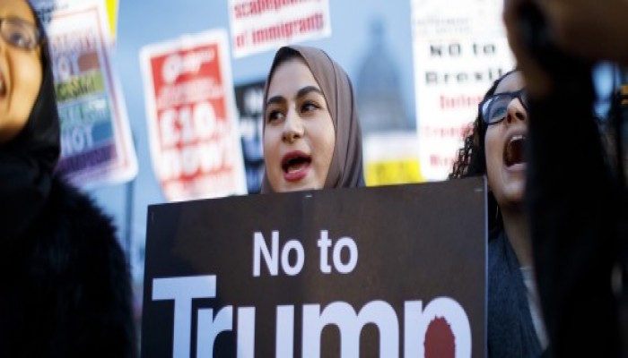 تظاهرات مناهضة لزيارة ترامب لبريطانيا