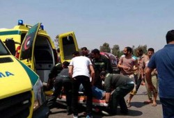 إصابة 17 أمين شرطة في انقلاب سيارة بالغردقة