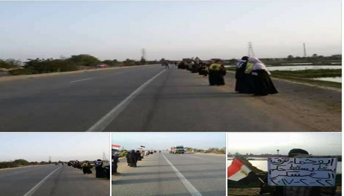 ثوار أبو حماد بالشرقية يواصلون تظاهرات " السيسي عدو الشعب "