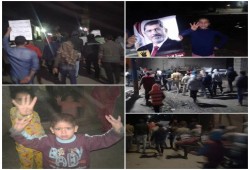 ثوار "حوش عيسى" فى مسيرة ليلية احتجاجا على اختطاف قيادات رافضه للانقلاب