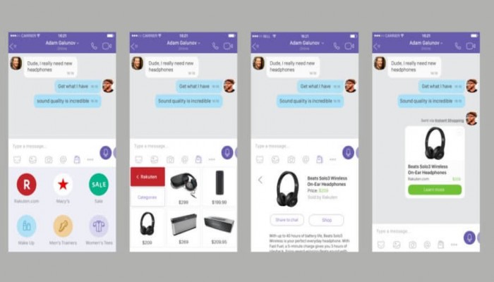 فايبر تكشف عن خاصية للتسوق السريع داخل المحادثات