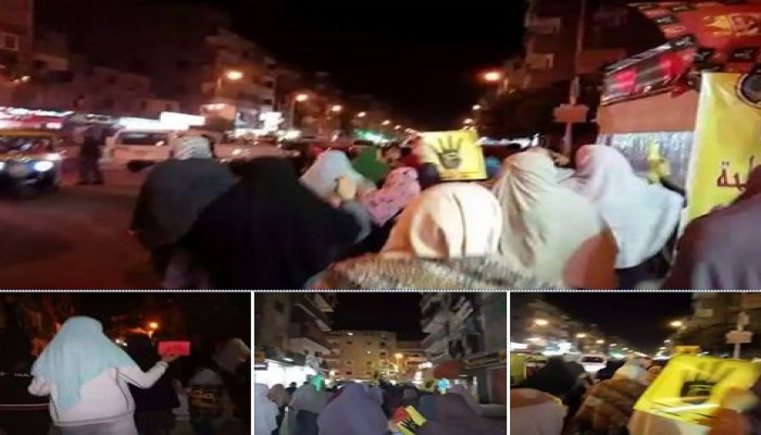 تظاهرة ليلية لثوار الرمل بالإسكندرية ضد حكم العسكر