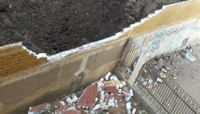 إصابة 6 تلاميذ سقط عليهم سور مدرسة نزلة اقفهص الابتدائية ببنى سويف