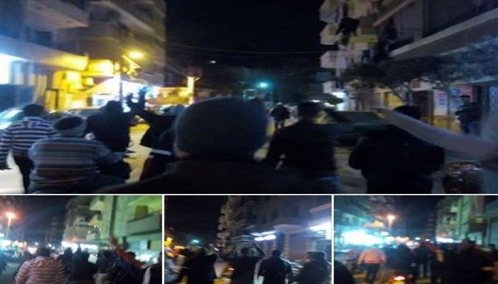 ثوار الزقازيق ينتفضون بمسيرة مسائية بحى الزهور.