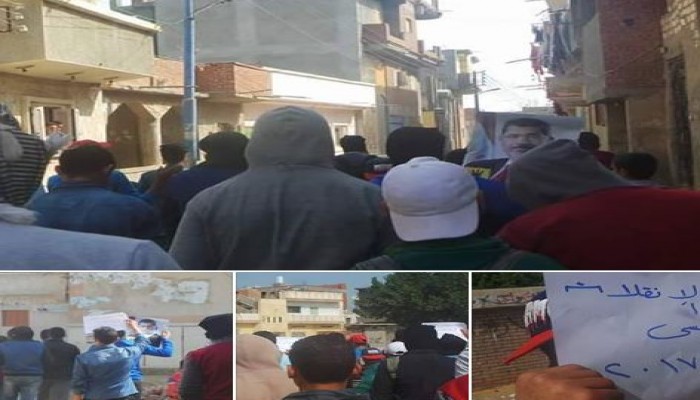 طلاب ضد الانقلاب بحوش عيسى يطالبون بوقف الإخفاء القسري