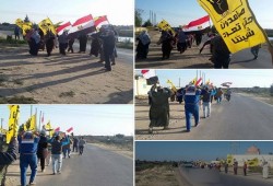 سلسلة بشرية في النوبارية اعتراضاً على الانتهاكات بحق المعتقلين