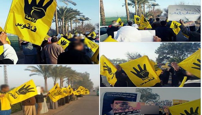 تضامناً مع المعتقلين : مسيرة صباحية لثوار فاقوس بالشرقية