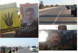 ثوار أبو حماد بالشرقية يواصلون تظاهراتهم في ثالث أيام " سيناء تفضح خيانتكم "