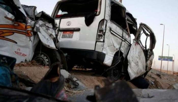 كفر الشيخ : مصرع وإصابة 16 شخصا في حادث تصادم على الطريق الدولي