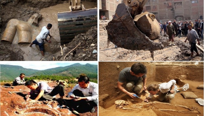 حالة من الغضب من طريقة الانقلاب في استخراج تمثال رمسيس بالمطرية