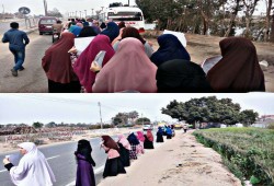 تواصل مظاهرات الشراقوة من قرية الرئيس مرسي