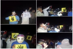 ثوار الدلنجات يتظاهرون تنديدا باغتيال "رجب حنطور"