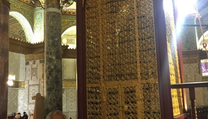 إنجاز ترميم أصغر قبة داخل قبة الصخرة تضم شعرة النبي محمد