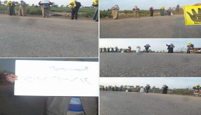 لليوم الخامس ثوار الحسينية بالشرقية يواصلون تظاهرات " خبز وحرية "