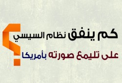 كم ينفق نظام السيسي على تلميع صورته بأمريكا؟ "إنفوجراف"