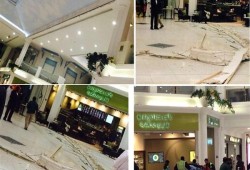 خلال شهرين.. سقوط ثاني جزء من السقف المعلق من مبني 2 بمطار القاهرة