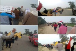 سلسلة بشرية لثوار النوبارية بقرى شباب الخريجين