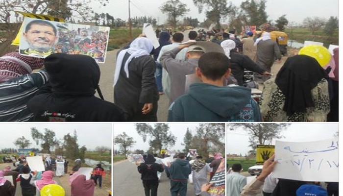 مسيرة لثوار الحسينية في جمعة "عسكر روسيا بره"