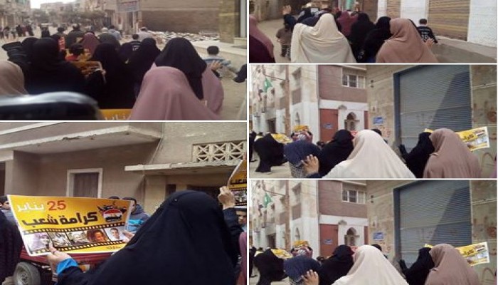 أحرار أبو كبير بالشرقية ينتفضون بمسيرة حاشدة في جمعة "عسكر روسيا بره"