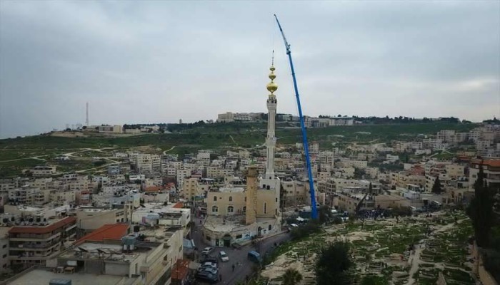 تدشين أطول مئذنة في القدس تزامنًا مع بدء منع الأذان