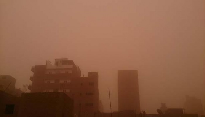 سماء المنيا "برتقالية" ورفع حالة الطوارئ بالمحافظة