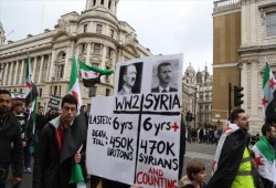 مسيرة في لندن لإحياء الذكرى السادسة للثورة السورية