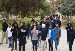 مستوطنون وطلاب يهود يقتحمون المسجد الأقصى