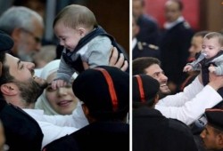 أسامة مرسي يلتقي بطفله للمرة الأولى