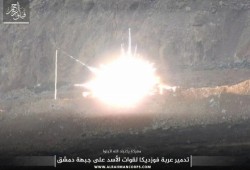 ثوار الغوطة الشرقية يدمرون و يعطبون ٧ آلايات للأسد