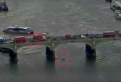 لقطات مروعة لسيدة تسقط بنهر التايمز خلال هجوم لندن (شاهد)