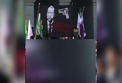 في سويسرا .. لافتة تدعو لقتل أردوغان