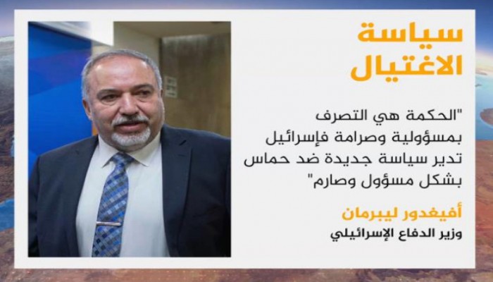 ليبرمان: يلوح باغتيال "هنية"