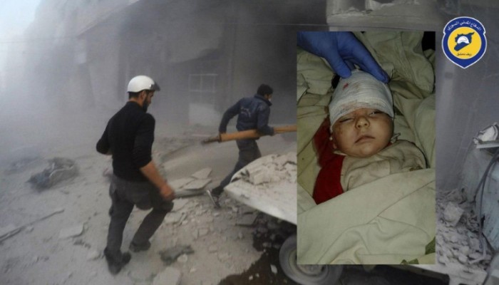 غارات متواصلة على الغوطة الشرقية ... استشهاد رضيعة في حرستا