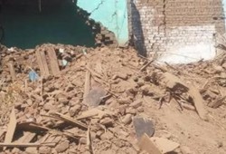 انهيار منزل من 3 طوابق بأبوتشت في قنا