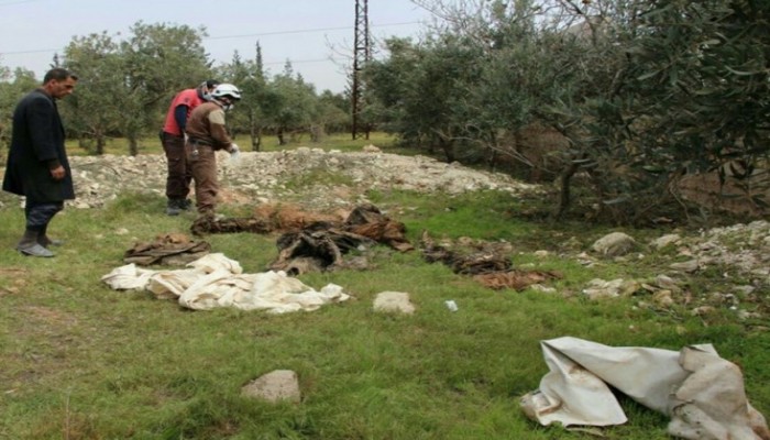 انتشال متواصل لجثامين الشهداء من تحت الأنقاض في "الباب"السورية