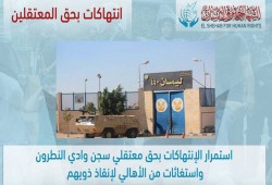 "الشهاب" يوثق انتهاكات سجن وادي النطرون بحق المعتقلين