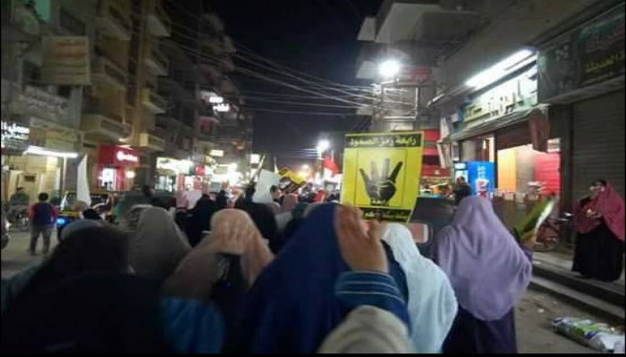 مسيرة ليلية لثوار ابو حماد بالشرقية