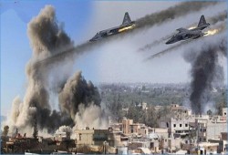 مقتل وإصابة 40 مدنيا فى قصف أمريكى على الموصل