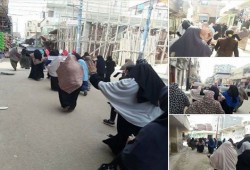 مسيرة لنساء ضد الانقلاب بحوش عيسى رفضاً لحكم العسكر