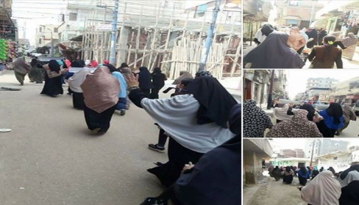 مسيرة لنساء ضد الانقلاب بحوش عيسى رفضاً لحكم العسكر