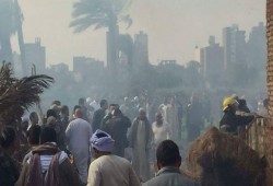 السيطرة علي حريق هائل التهم 7 حظائر ماشية بسوهاج