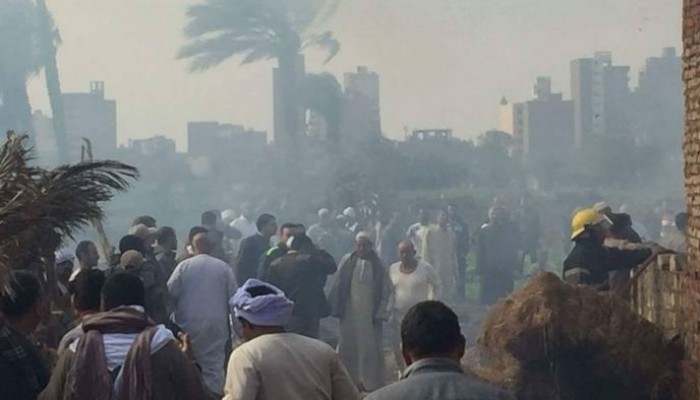 السيطرة علي حريق هائل التهم 7 حظائر ماشية بسوهاج