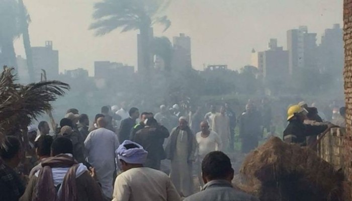السيطرة علي حريق هائل التهم 7 حظائر ماشية بسوهاج