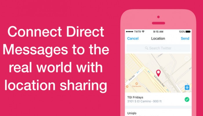 تويتر تتيح للشركات استعمال بيانات الموقع ضمن الرسائل المباشرة