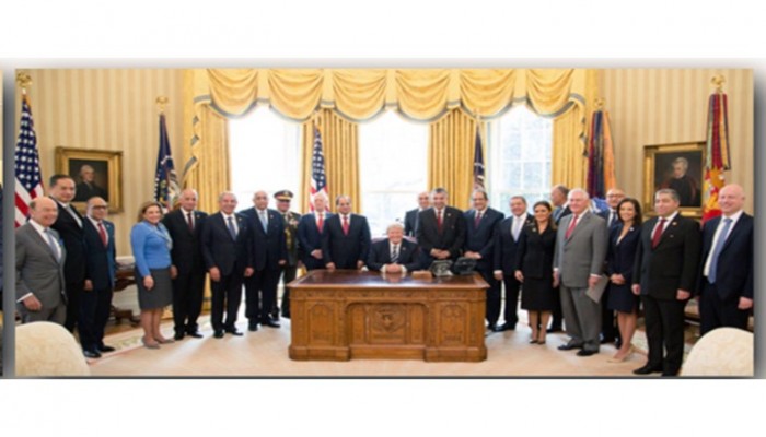 ترامب ينشر صورة مهينة للسيسي أثناء زيارة الأخير لواشنطن