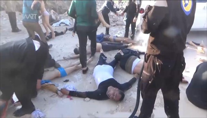 مجزرة خان شيخون تشعل ذكرى رابعة قبل موعدها