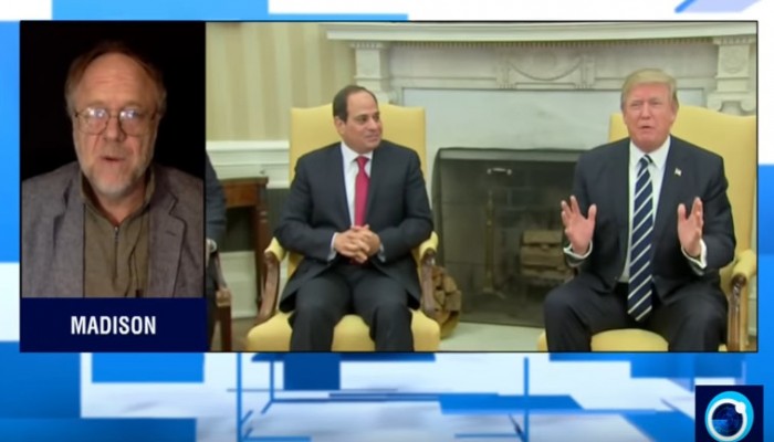 محلل أميركي يؤكد : السيسي لديه أقارب من الدرجة الأولى يعملون بالموساد الإسرائيلي (فيديو)