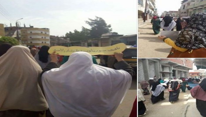 نساء ضد الانقلاب بحوش عيسى في مسيرة تنديداً باغتيال "بلبولة"