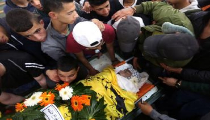 تشييع جثمان الشهيد جاسم نخلة  الذى توفي متأثرا بجراحه